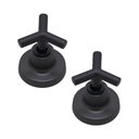 Ver imagem 1 de Kit 2 Acabamentos Registro Pressão Gaveta Preto Fosco Luxo