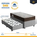 Ver imagem 4 de Cama Box com Colchão de Espuma D45 Ortobom ISO 150 + Auxiliar de Molas Unique Solteiro 88cm