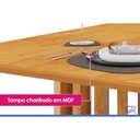 Ver imagem 6 de Mesa Jantar Luma c/Tampo MDF Curvo 170x90cm Freijo DJ Móveis