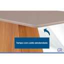 Ver imagem 7 de Mesa Jantar Luma c/Tampo MDF Curvo 170x90cm Freijo DJ Móveis