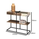 Ver imagem 3 de Aparador Espelhado Estilo Industrial Class Demoliçao Preto Milani Store
