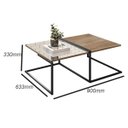 Ver imagem 3 de Mesa de Centro Espelhada Estilo Industrial Class Demoliçao Preto Milani Store