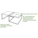Ver imagem 5 de Mesa de Centro Espelhada Estilo Industrial Class Demoliçao Preto Milani Store