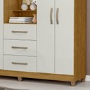 Ver imagem 7 de Guarda Roupa Casal 4 Portas 3 Gavetas Espelho 160cm Marrocos