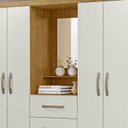 Ver imagem 5 de Guarda Roupa Casal 4 Portas 3 Gavetas Espelho 160cm Marrocos