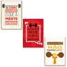 Kit 03 Placas Mdf Frases Academia Decoração Tam 28,7x22 Ac1 - 1