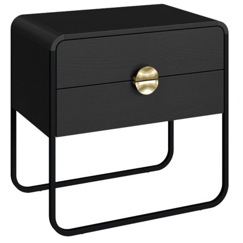 Mesa Cabeceira 600 2gav Luna Nero/pre