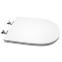 Ver imagem 3 de Assento Sanitário Poliéster para Louça Next (docol) Super Luxo Cromado (reb. Oculto) Branco