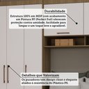 Ver imagem 6 de Quarto Modulado de Casal com Guarda-roupas e Maleiro Paris Luciane Móveis
