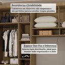 Ver imagem 7 de Quarto Modulado de Casal com Guarda-roupas e Maleiro Paris Luciane Móveis