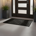 Ver imagem 4 de Capacho Tapete Arabesco Porta Entrada Pvc Antiderrapante Preto