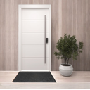 Ver imagem 3 de Capacho Tapete Arabesco Porta Entrada Pvc Antiderrapante Preto