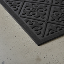 Ver imagem 5 de Capacho Tapete Arabesco Porta Entrada Pvc Antiderrapante Preto
