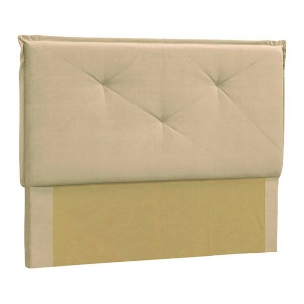 Cabeceira Casal 140cm Vic Suede Marfim DMonegatto - 1