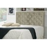 Cabeceira Casal 140cm Buona Notte Suede Amassado Bege com Strass Dmonegatto - 5