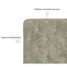 Cabeceira Casal 140cm Buona Notte Suede Amassado Bege com Strass Dmonegatto - 2