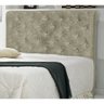 Cabeceira Casal 140cm Buona Notte Suede Amassado Bege com Strass Dmonegatto - 1