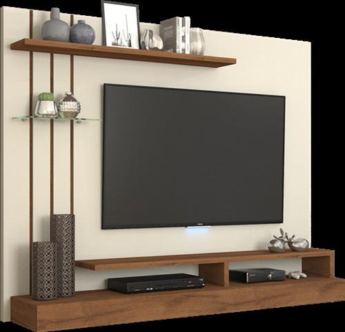 Painel TV 47 Polegadas Valência Permobili - Off White/Savana - 2