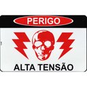 Ver imagem 1 de Placa de Sinalização Alta Tensao 20x30 Look