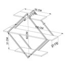 Ver imagem 5 de Nicho de Parede Multifuncional com 3 Prateleiras 100 Cm Cor:preto com Mel