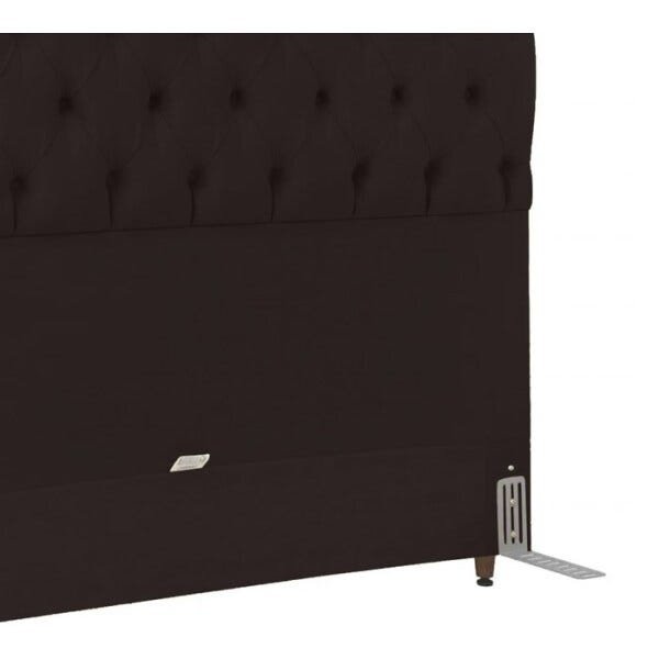 Cabeceira Casal 140cm Paris Corano Marrom Sb Milani Store - 3