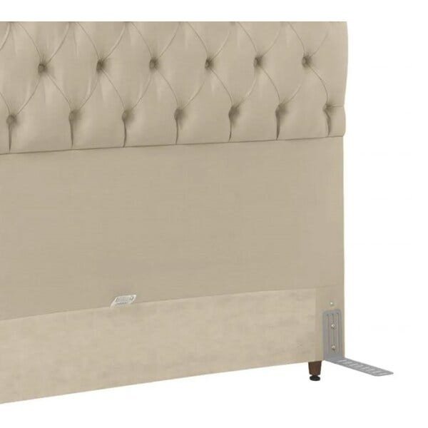 Cabeceira Casal 140cm Paris Corano Areia Sb Milani Store - 3