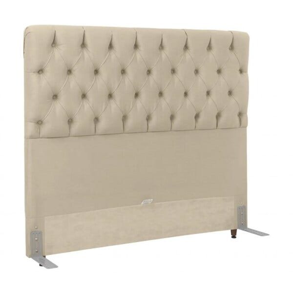 Cabeceira Casal 140cm Paris Corano Areia Sb Milani Store - 1