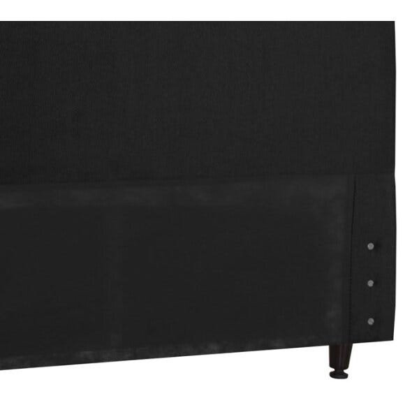 Cabeceira Casal 140cm Italia Veludo Preto SB Milani Store - 3