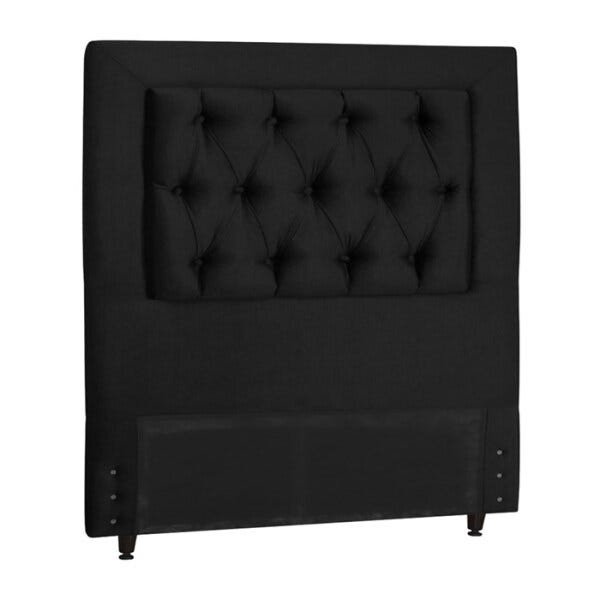 Cabeceira Queen 160cm Italia Veludo Preto SB Milani Store - 1
