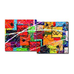 Conjunto com 2 Lindos Quadro Decorativo Originais Pintados a Mão Medindo 73x136 Cm - 3