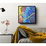 Conjunto com 2 Lindos Quadro Decorativo Originais Pintados a Mão Medindo 73x136 Cm - 4