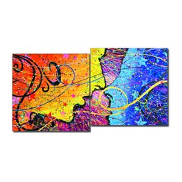 Conjunto com 2 Lindos Quadro Decorativo Originais Pintados a Mão Medindo 73x136 Cm - 2