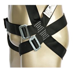 Cinto Segurarança Paraquedista + Talabarte Em Corda 12mm:Preto - 5