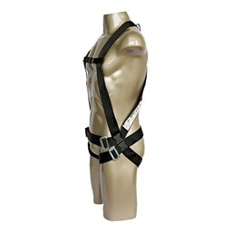 Cinto Segurarança Paraquedista + Talabarte Em Corda 12mm:Preto - 3
