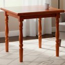 Ver imagem 2 de Mesa Quadrada Pes Torneados 80x80 Cm 105lb Marjori - Mel Brilho