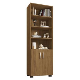 Estante Livreiro Office com 2 Portas Pequenas Freijó - PR Móveis - 1 Estante Livreiro Office com 2 Portas Pequenas Freijó - PR Móveis - 1