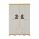 Ver imagem 7 de Guarda-roupa Infantil 122cm com Vidro 4 Portas e 2 Gavetas Doçura Multimóveis Mp4493 Madeirado/off