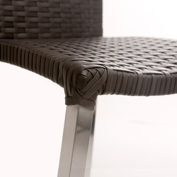 Conjunto de 8 Cadeiras e Mesa de Jantar Cannes em Alumínio para Cozinha, Edícula, Área - Tabaco - 3