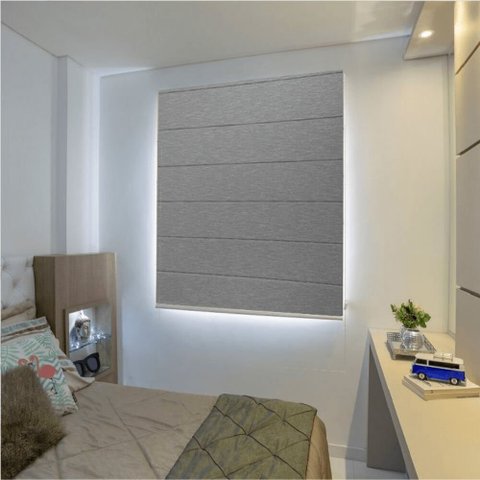 Persiana Romana Blackout Cinza - 2,50m x 1,30m