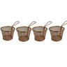 Mini Cesto Redondo Fritura Para Servir Batata Frita Rose Kit com 4 - 4