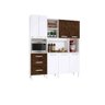 Armário de Cozinha Bruno Branco Cacau - 2