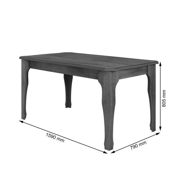 Conjunto Mesa de Jantar 6 Cadeiras Onix Ii Amadeirado - 3