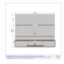 Ver imagem 6 de Painel Ambar Sala para Tv até 65 Polegadas Cor Madeira Rustica Ripado