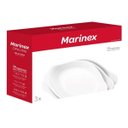 Ver imagem 3 de Conjunto de Assadeiras Ovais Marinex Opaline em Vidro Temperado 3 Peças