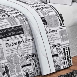 Jogo de Cama Valentina King 4 Peças 80% Algodão 150 Fios Jornal - 3