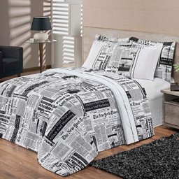 Jogo de Cama Valentina King 4 Peças 80% Algodão 150 Fios Jornal - 5