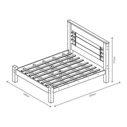 Cama Casal Raissa Branco - 3
