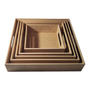 Ver imagem 5 de Kit com 05 Bandejas Quadradas com Alça Josely Flocados