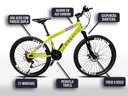 Ver imagem 5 de Bicicleta Colli Mônaco Aro 26 Disco 21 V Rapid Fire Cor Vermelho Tamanho do Quadro 13,5 Amarelo