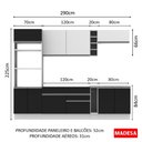 Ver imagem 5 de Cozinha Completa Vicenza Armário e Balcão Madesa